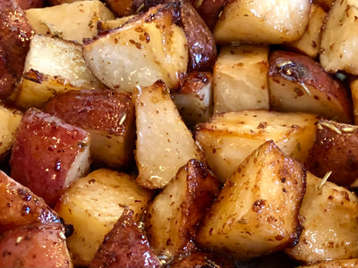 Skillet Fried Potatoes With Maple Dijon Glaze